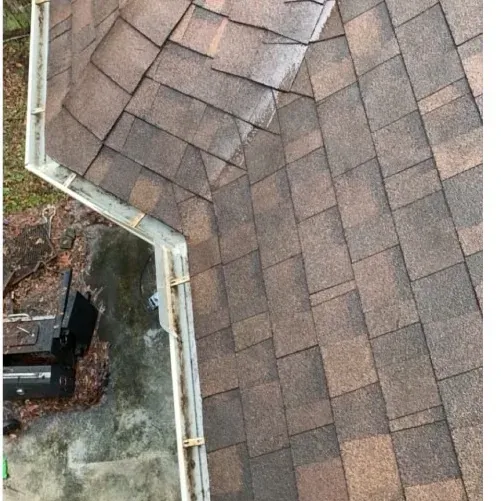 Clear, flowing gutter after professional cleaning